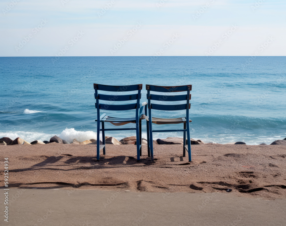 Chairs on the shores
