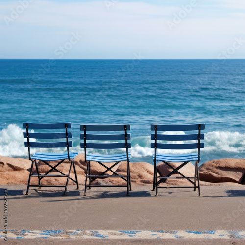 Chairs on the shores