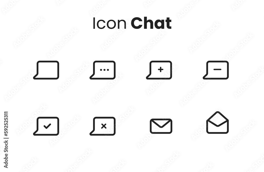 Set of messages icon, bundle message icon for your website, app design, and interface. Icon chat is suitable for your graphic resources. Set of messages icon, bundle message icon for your website, app design, and interface. Icon chat is suitable for your graphic resources.