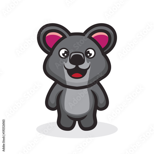 Koala cute vector kids illustration