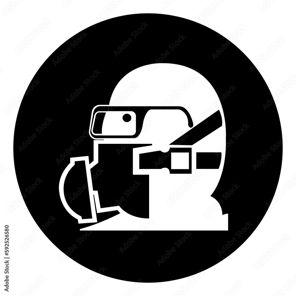 Wear Your Respirator Symbol Sign, Vector Illustration, Isolate On White Background Label .EPS10 Wear Your Respirator Symbol Sign, Vector Illustration, Isolate On White Background Label .EPS10