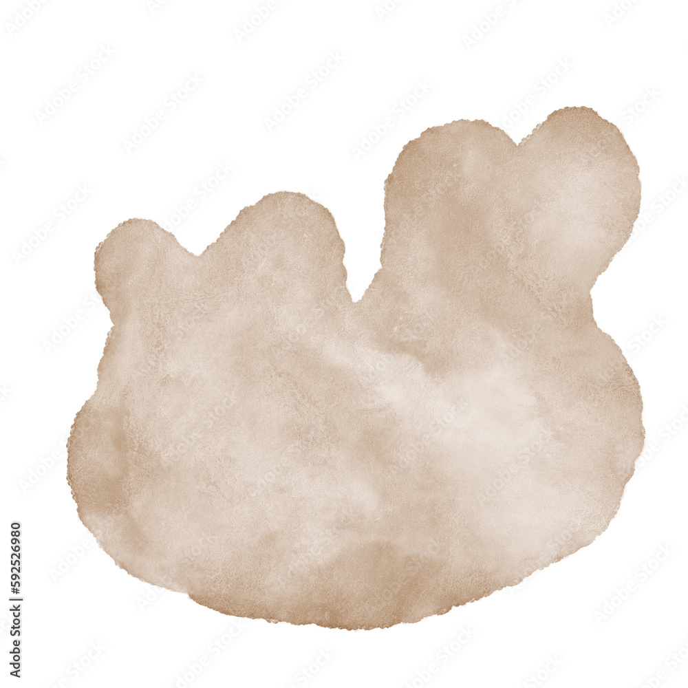 Brown Abstract Shapes Watercolor Brown Abstract Shapes Watercolor