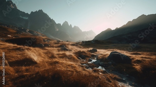 landscape in the morning