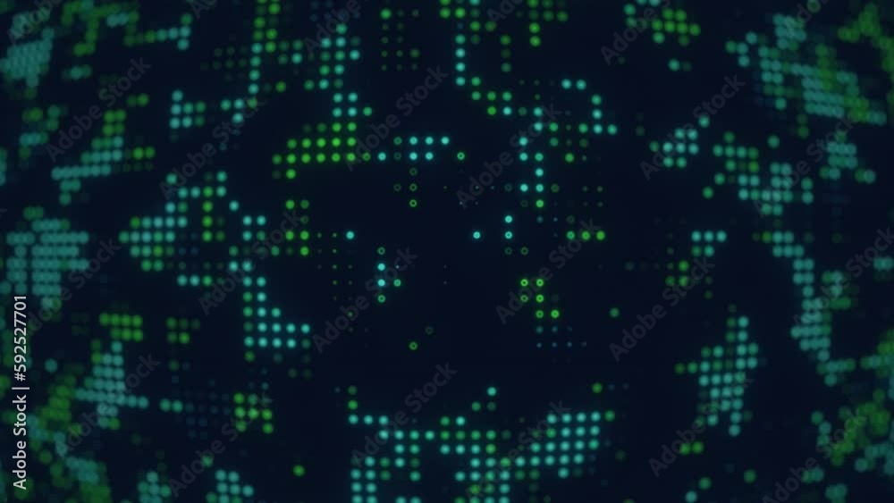 Flashing Blue and Green Lights Animation. Abstract Motion Graphics Background. Flashing Blue and Green Lights Animation. Abstract Motion Graphics Background.
