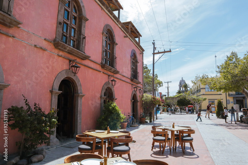 Fototapeta Naklejka Na Ścianę i Meble -  street in the old town of loreto, mexico
