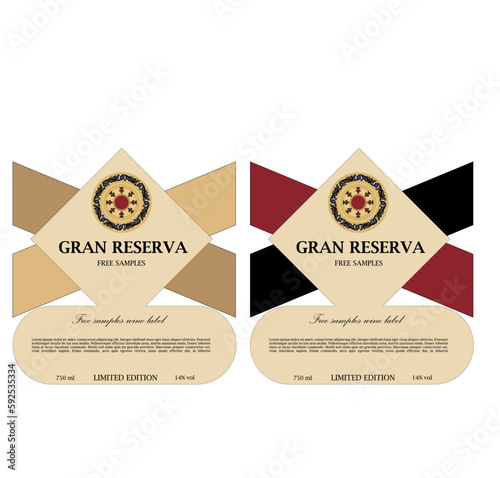 WINE LABEL COLLECTION DECORATIVE STICKER