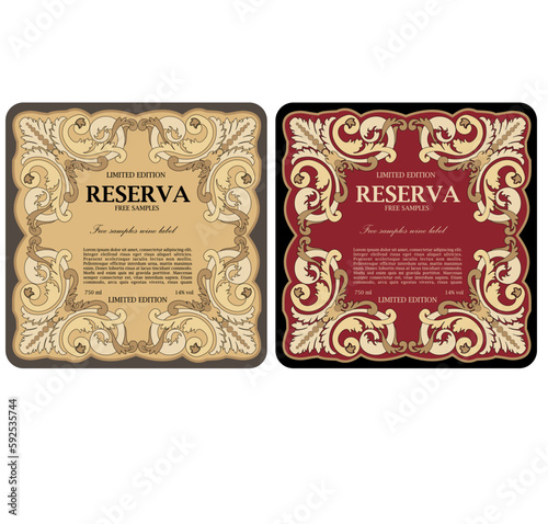 WINE LABEL COLLECTION DECORATIVE STICKER