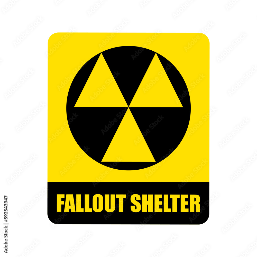 Fototapeta premium Fallout symbol.