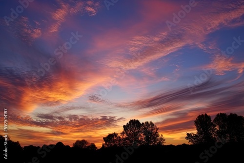 Beautiful indian summer evening sky © GenieStock