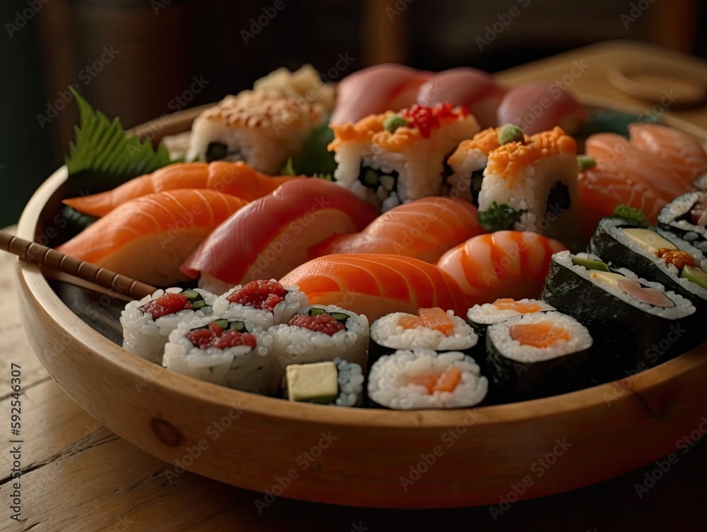 Assorted Sushi Platter. Assorted Sushi Platter.