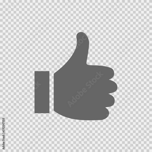 Thumb up icon. Like vector symbol.