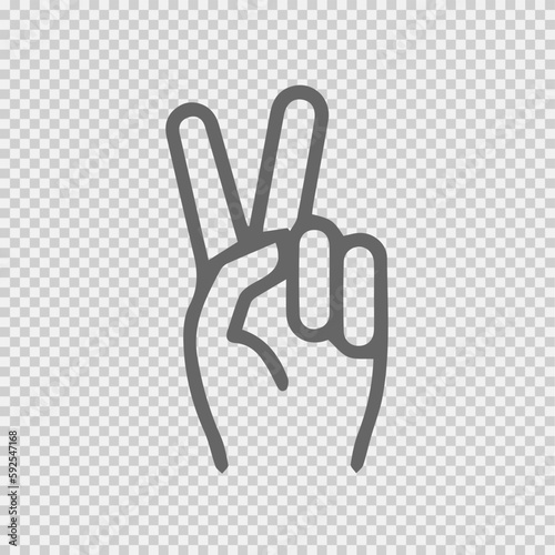 Thumb up icon. Like vector symbol.