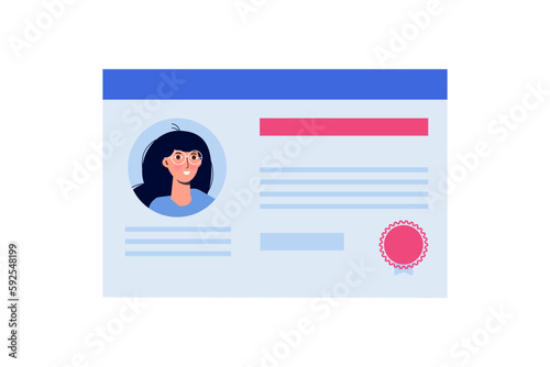 License doctor. Vector illustration.