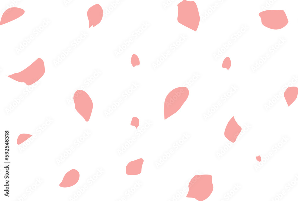 pink falling petals vector element,sakura