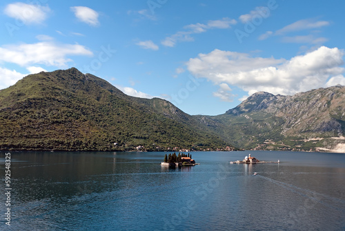 Kotor bay landscape in Montenegro