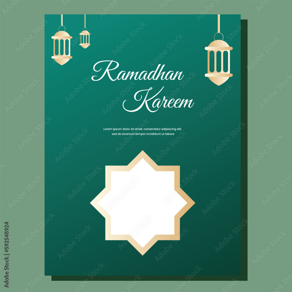 Naklejka premium Ramadan Celebration Flyer Layout