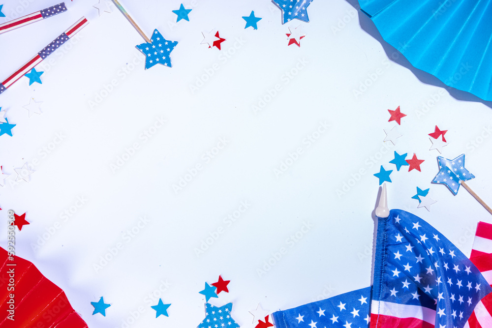Obraz premium 4 july independence day background
