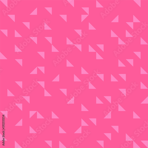 Pink seamless pattern with pink triangles