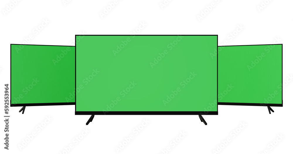 Green Screen Tv PNG Transparent, Smart Television Green Screen White