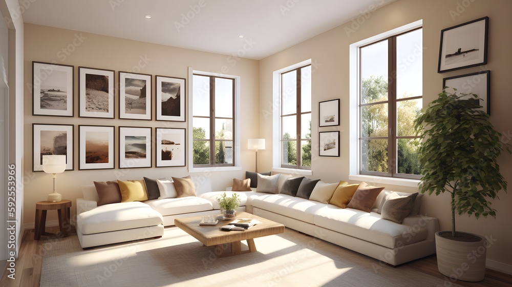 Fototapeta premium Modern Living Room