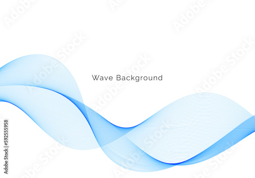 abstract blue wave stylish background