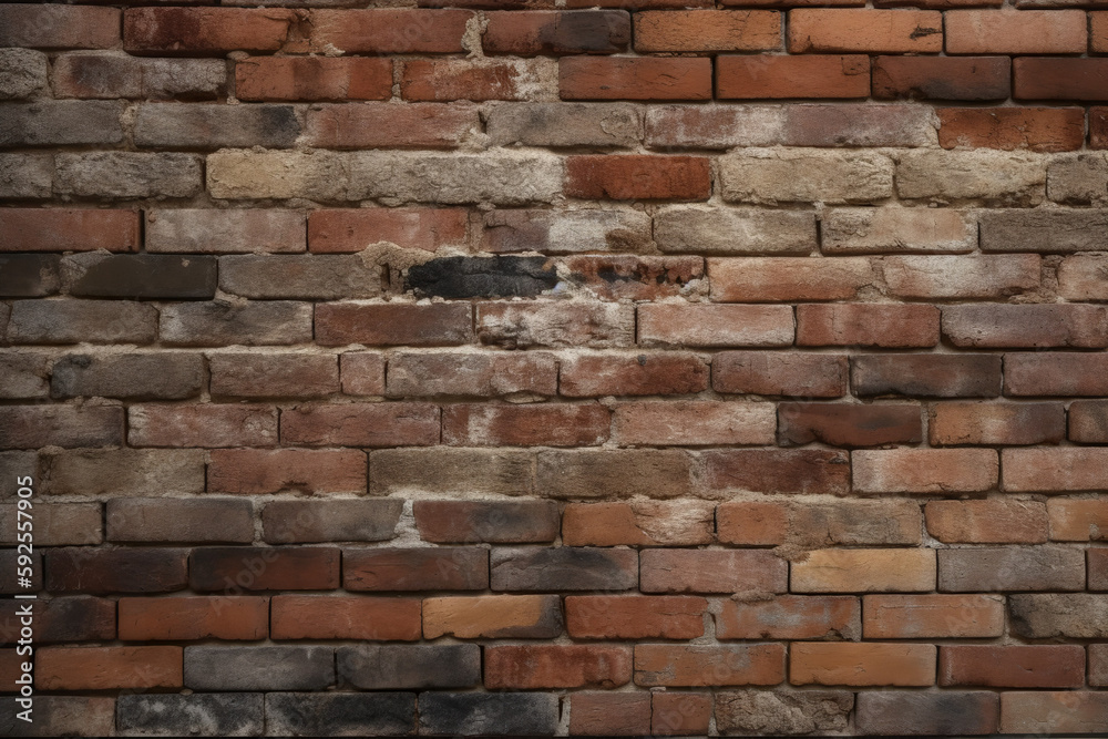 Brick wall background texture for website - AI Generated Brick wall background texture for website - AI Generated