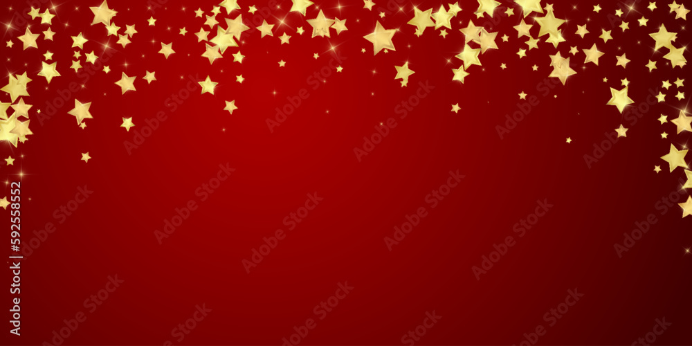 Magic stars vector overlay.  Gold stars scattered