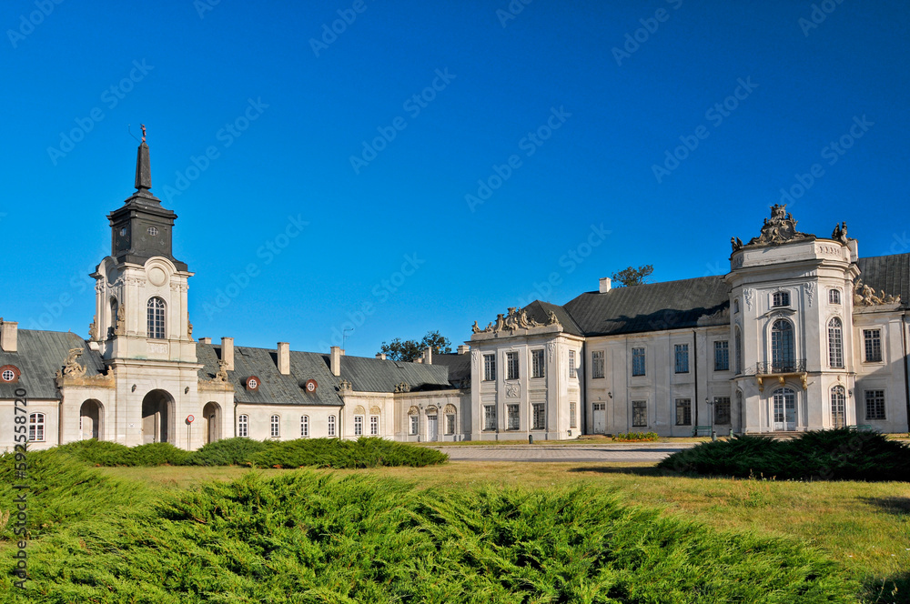 Potocki Palace in Radzyn Podlaski, town in Lublin Voivodeship, Poland.