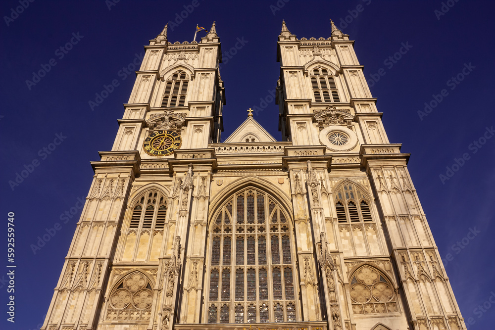 A partial view of the Westminster abbey