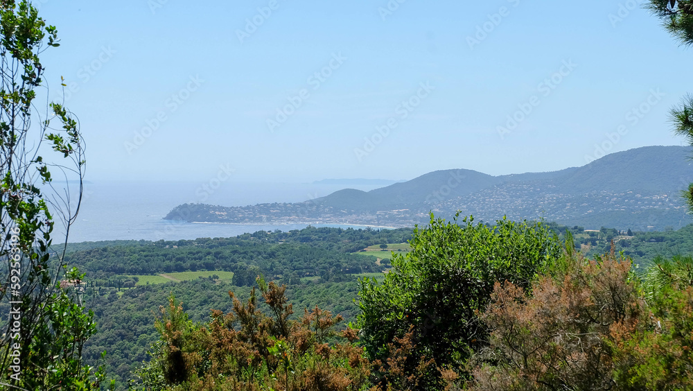 Cote d'Azur in Frankreich mit Plage de Gigaro bei St Tropez Cote d'Azur in Frankreich mit Plage de Gigaro bei St Tropez