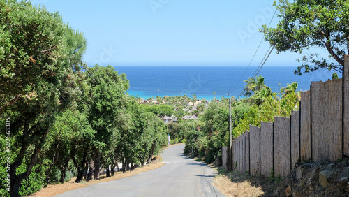 Cote d Azur in Frankreich mit Plach de Pampelonne bei St. Tropez