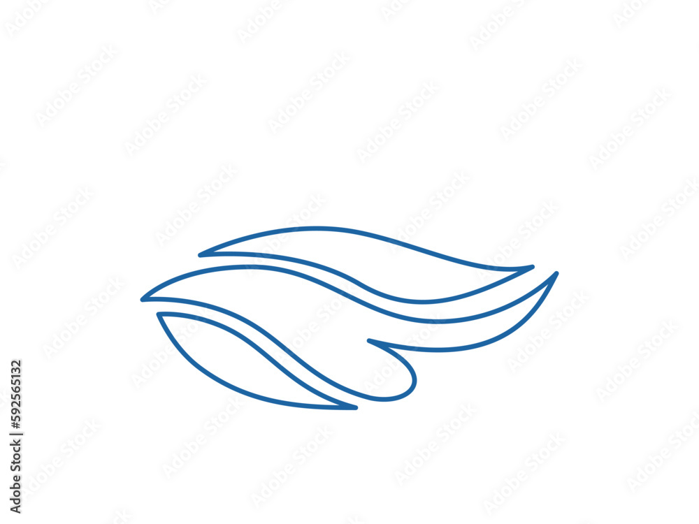 Wave logo vector background. Water icon template. Abstract sea, ocean Wave logo vector background. Water icon template. Abstract sea, ocean