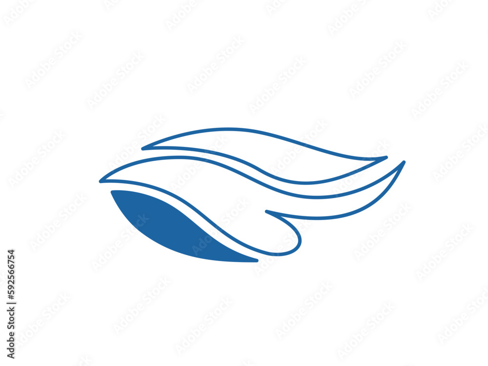 Wave logo vector background. Water icon template. Abstract sea, ocean Wave logo vector background. Water icon template. Abstract sea, ocean