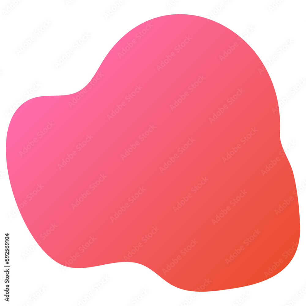 Gradient Orange And Pink Neon Irregular Organic Shape Gradient Orange And Pink Neon Irregular Organic Shape