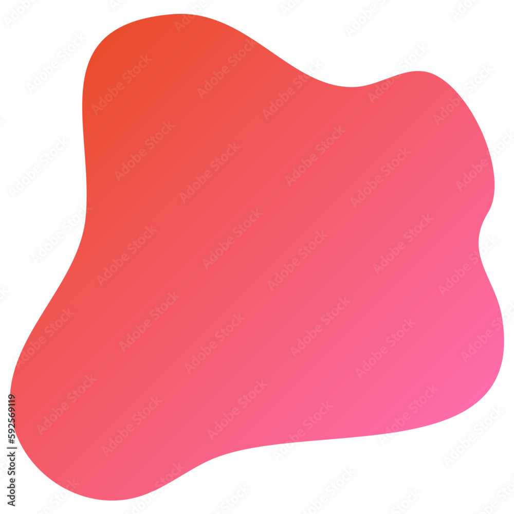 Gradient Orange And Pink Neon Irregular Organic Shape Gradient Orange And Pink Neon Irregular Organic Shape