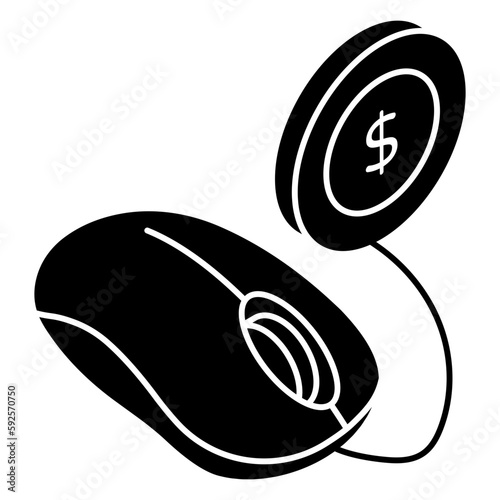 Unique design icon of ppc