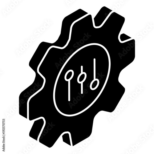 An icon design of equalizer setting