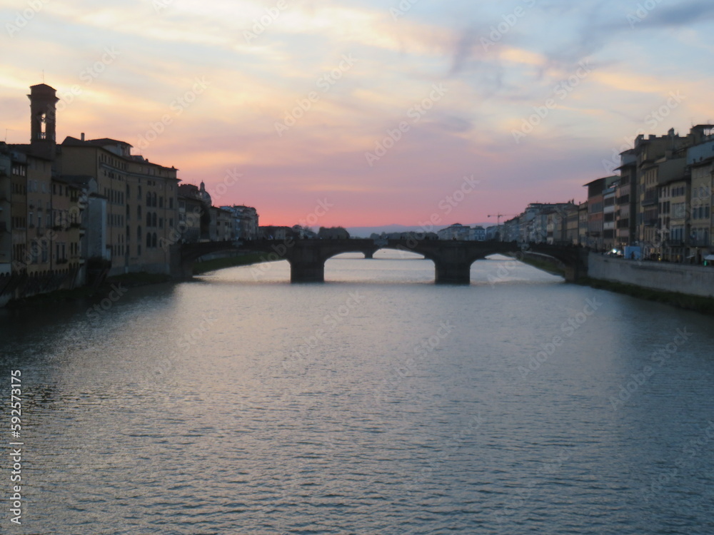 Obraz premium ponte vecchio city