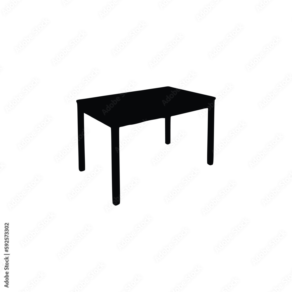 Nice Table silhouettes vector Design. Black illustration. Nice Table silhouettes vector Design. Black illustration.