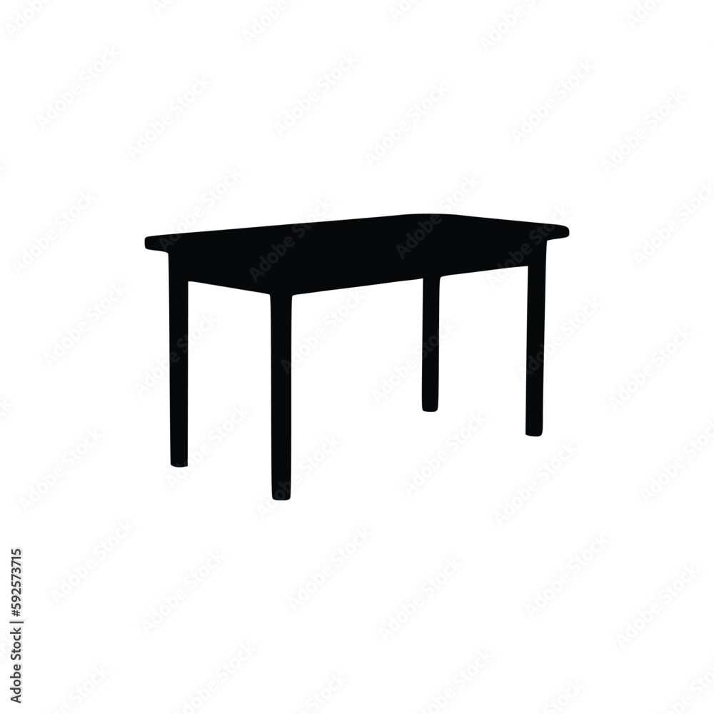 Nice Table silhouettes vector Design. Black illustration. Nice Table silhouettes vector Design. Black illustration.