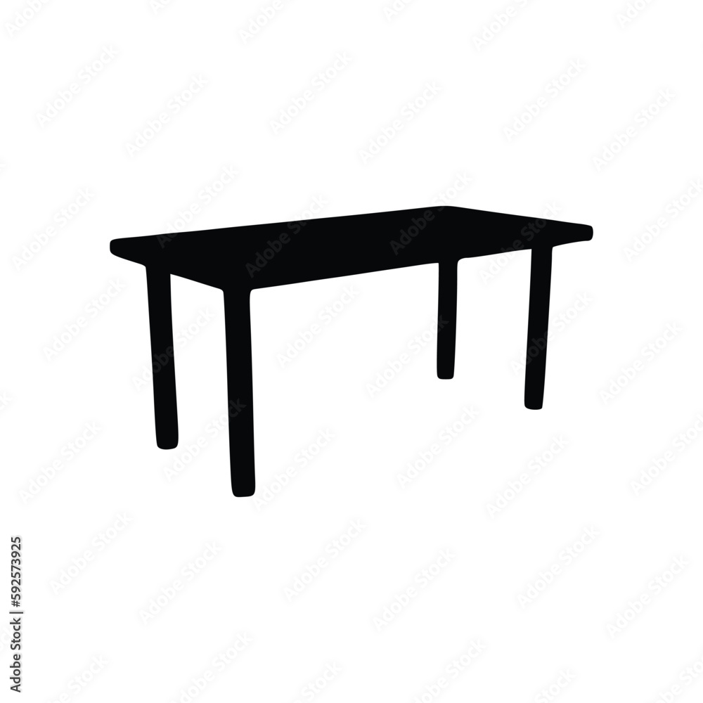 Nice Table silhouettes vector Design. Black illustration. Nice Table silhouettes vector Design. Black illustration.