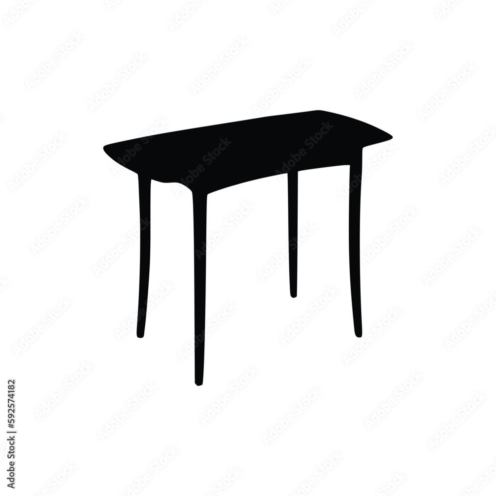 Nice Table silhouettes vector Design. Black illustration. Nice Table silhouettes vector Design. Black illustration.
