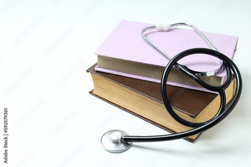 Concept of different professional books - medicine books Concept of different professional books - medicine books
