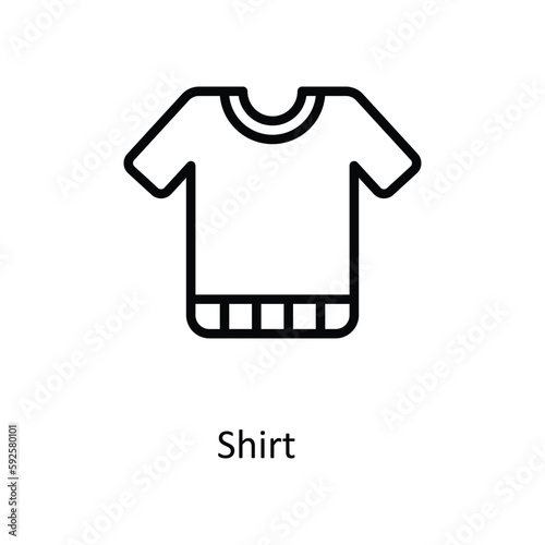 Shirt Vector outline Icons. Simple stock illustration stock