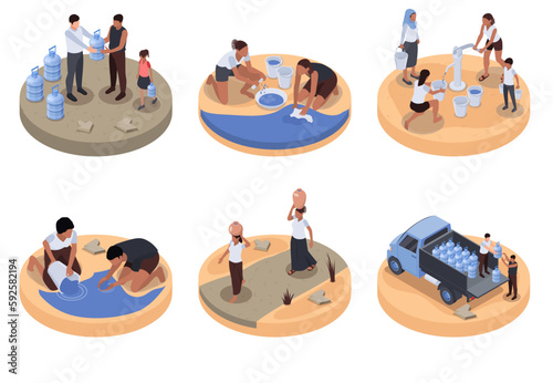 Water Scarcity Isometric Compositions