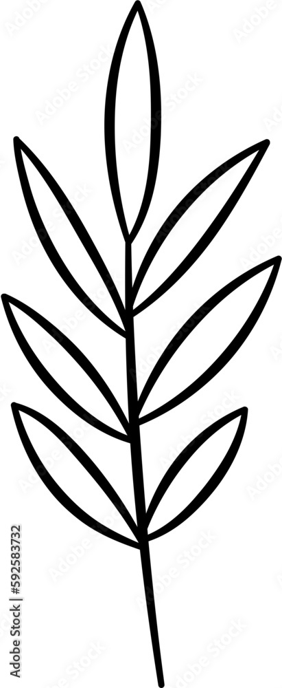 leaves vector outline clipart leaves vector outline clipart