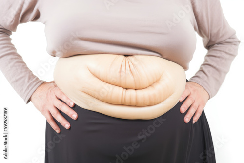 abdomen problem, obesity belly photo