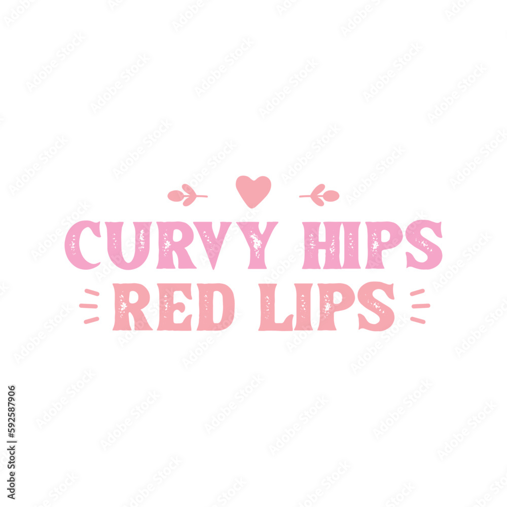 curvy hips red lips