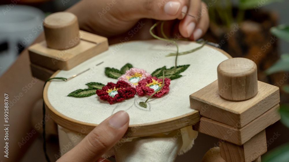 The Art of Handmade Embroidery: Creating a Beautiful Bouquet of Flowers