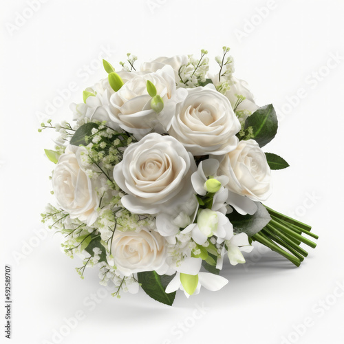 bouquet  wedding  white background  rose  flower  flowers  roses  bride  love  bridal  beauty  floral  